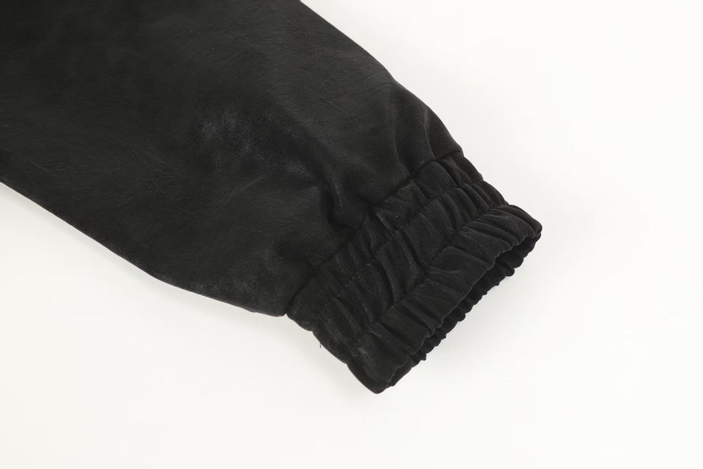 Horseshoe Cross Jacket - Black Street Embroidered Coat 8800